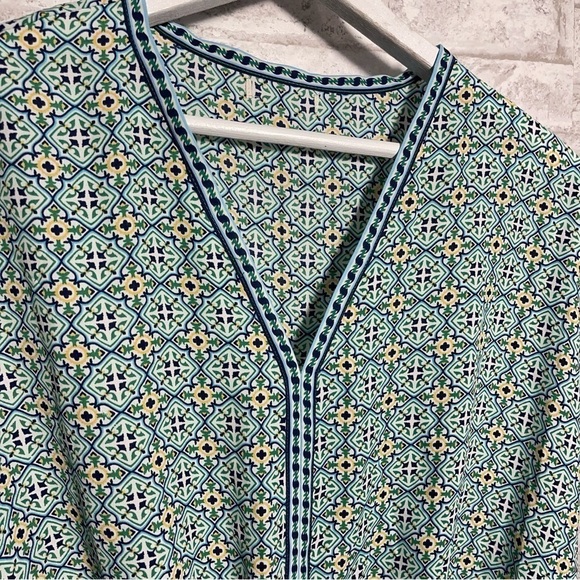 FUN Pattern Print Colorful Oversized Coverup Blouse - Picture 3 of 5